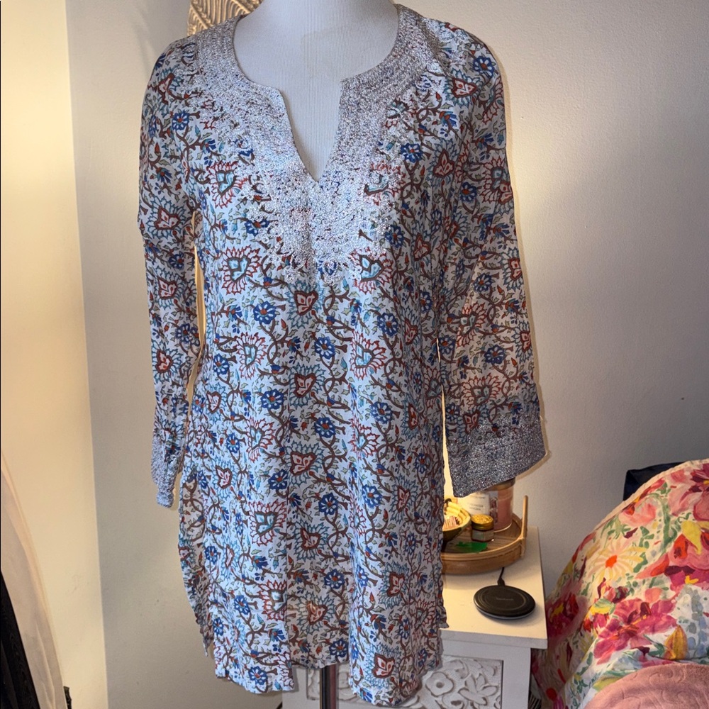 Roberta Roller Rabbit Kurta embroidered tunic